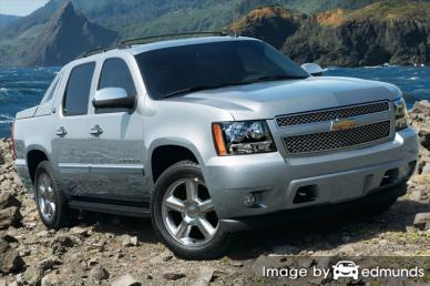 Insurance rates Chevy Avalanche in Pittsburgh