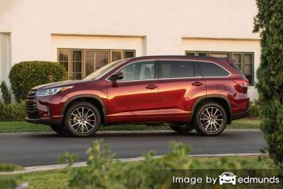 Insurance rates Toyota Highlander in Pittsburgh